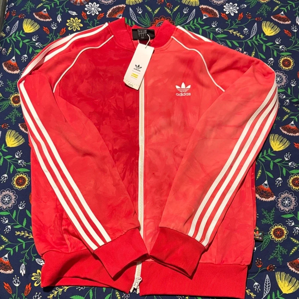 Adidas Red HU Track Jacket - NWT Medium - Picture 5 of 6